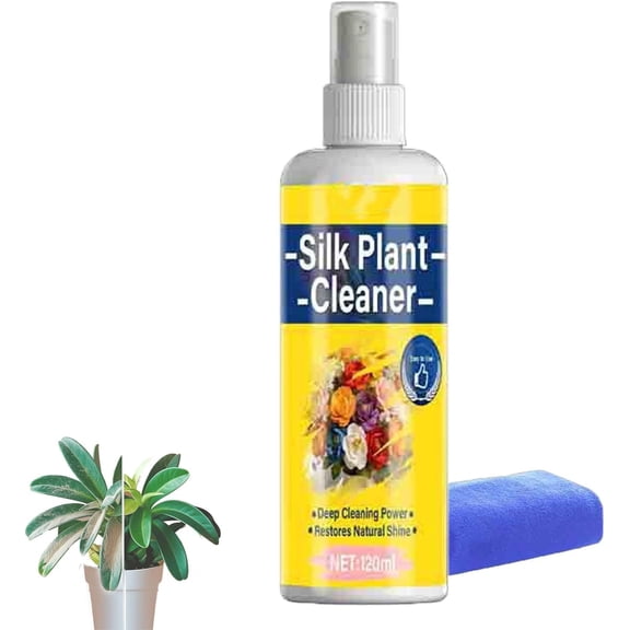 Artificial Plant And Flower Cleaner, Silk Flower And Artificial Plant Cleaner，Drip Dry Cleaning Supplies For Faux Flowers And Trees (2pcs, with towel)