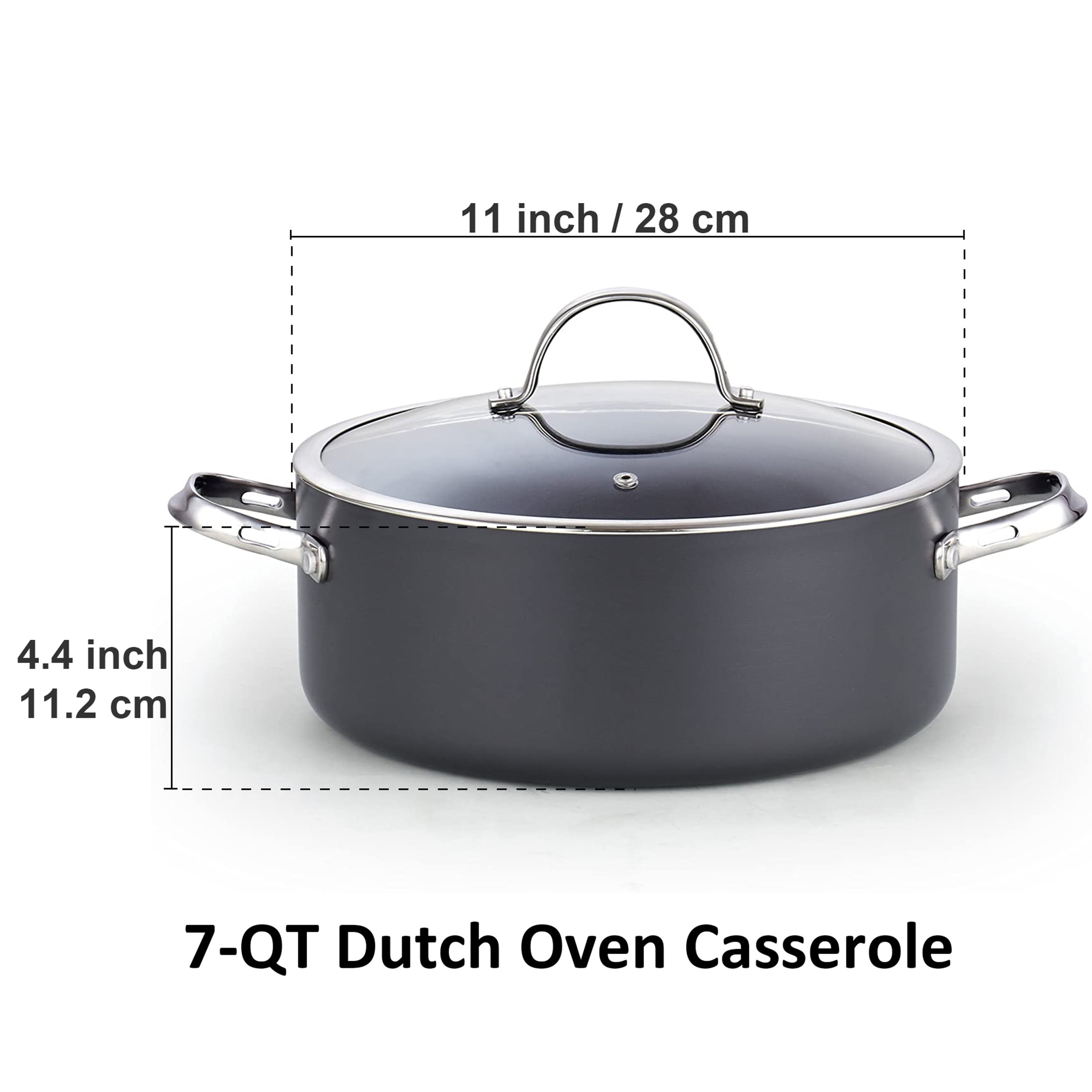 Scanpan Professional Nonstick 7 Quart Dutch Oven with Steel Lid