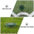 2 Pcs Green Hole Cup Cover Practice Training Aids Golf Tools Balls Cups for Kids Golfing