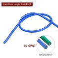thumbnail image 2 of 14 Gauge Silicone Wire 14AWG Stranded Wire Tinned Copper Wire High Temp Wire Blue/Green 1.5m/4.92ft 2pcs, 2 of 7