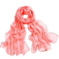 thumbnail image 2 of Beugl Women Scarf Clearance, Shawl Lady Chiffon Wr Girls Scarf Scarves Women Long Wrap Thin Beach Soft Scarf, Hair Scarf for Women Watermelon Red One Size, 2 of 2