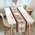 thumbnail image 4 of Winter Snowflakes Christmas Table Runner, Red and Black Buffalo Plaid Table Runners, Seasonal Holiday Kitchen Dining Table Decoration for Indoor Outdoor Home Party Decor 13 x 90 Inches, 4 of 5