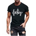 thumbnail image 1 of Camiseta de Manga Corta Impresa de Estilo Masculino, Tops Cortos para las Mujeres Pullover Casual Primavera Verano Uso Diario, 1 of 8