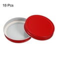 thumbnail image 3 of Uxcell 18 Pack 86mm/3.39" Regular Mouth Tin Plate Mason Jar Lids for Canning Red, 3 of 6