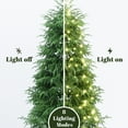 thumbnail image 5 of LuxenHome 6Ft Pre-Lit Green Full Artificial Cedar Christmas Tree with Metal Stand, 5 of 9