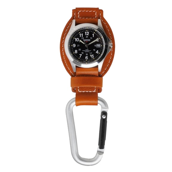 Dakota Digital Clip Watch - Alarm, Stopwatch, Timer, Dual Time, Tactical Outdoor Gifts for Men & Women
