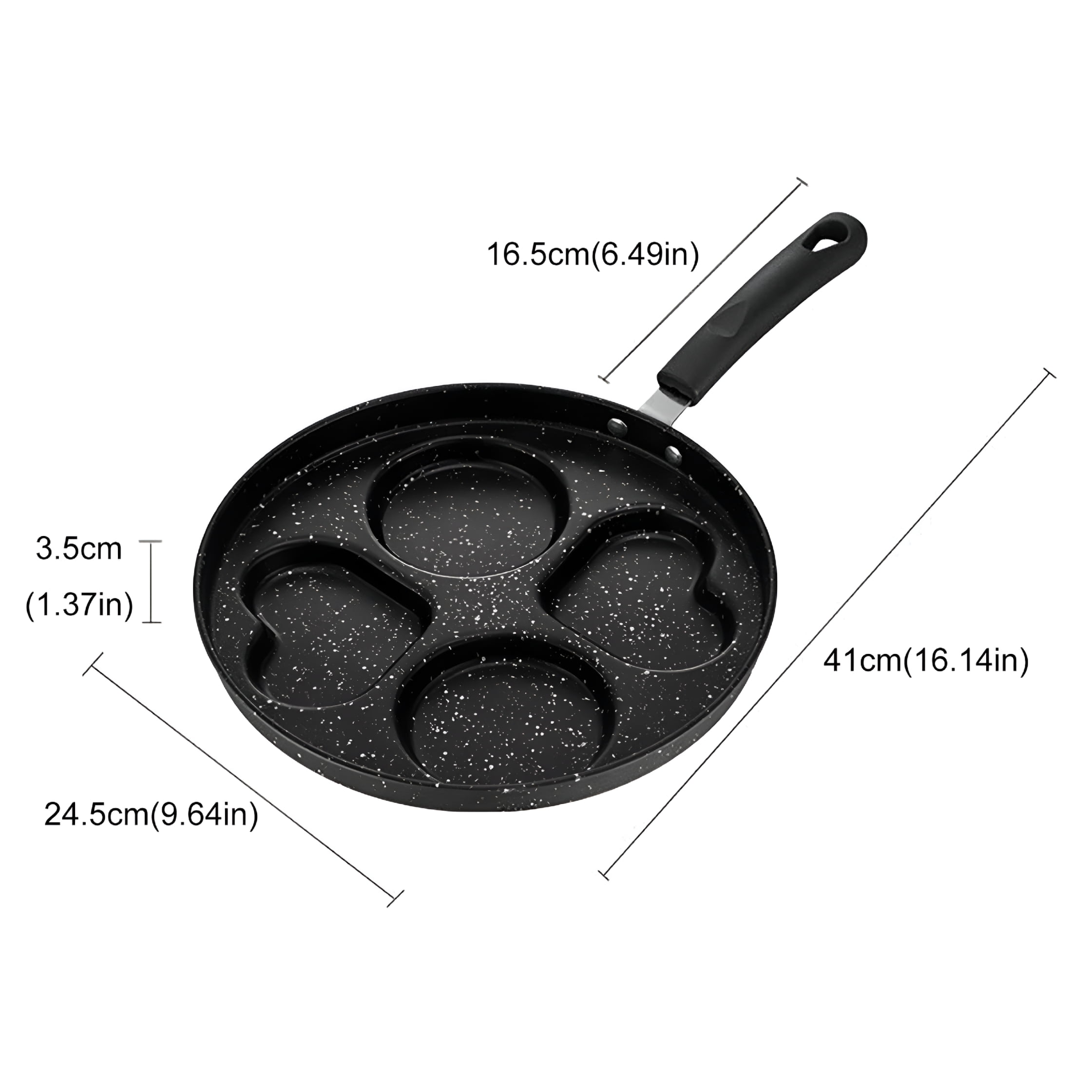 ACDANC Ceramic Frying Pans Breakfast Frying For Eggs Cooking Pancake Pan Aluminum Hamburger Pan Non Stick Pan Small Pan with Non Stick 12 in Frying Pan Hex Frying Pan Pans with Lids Set 14"