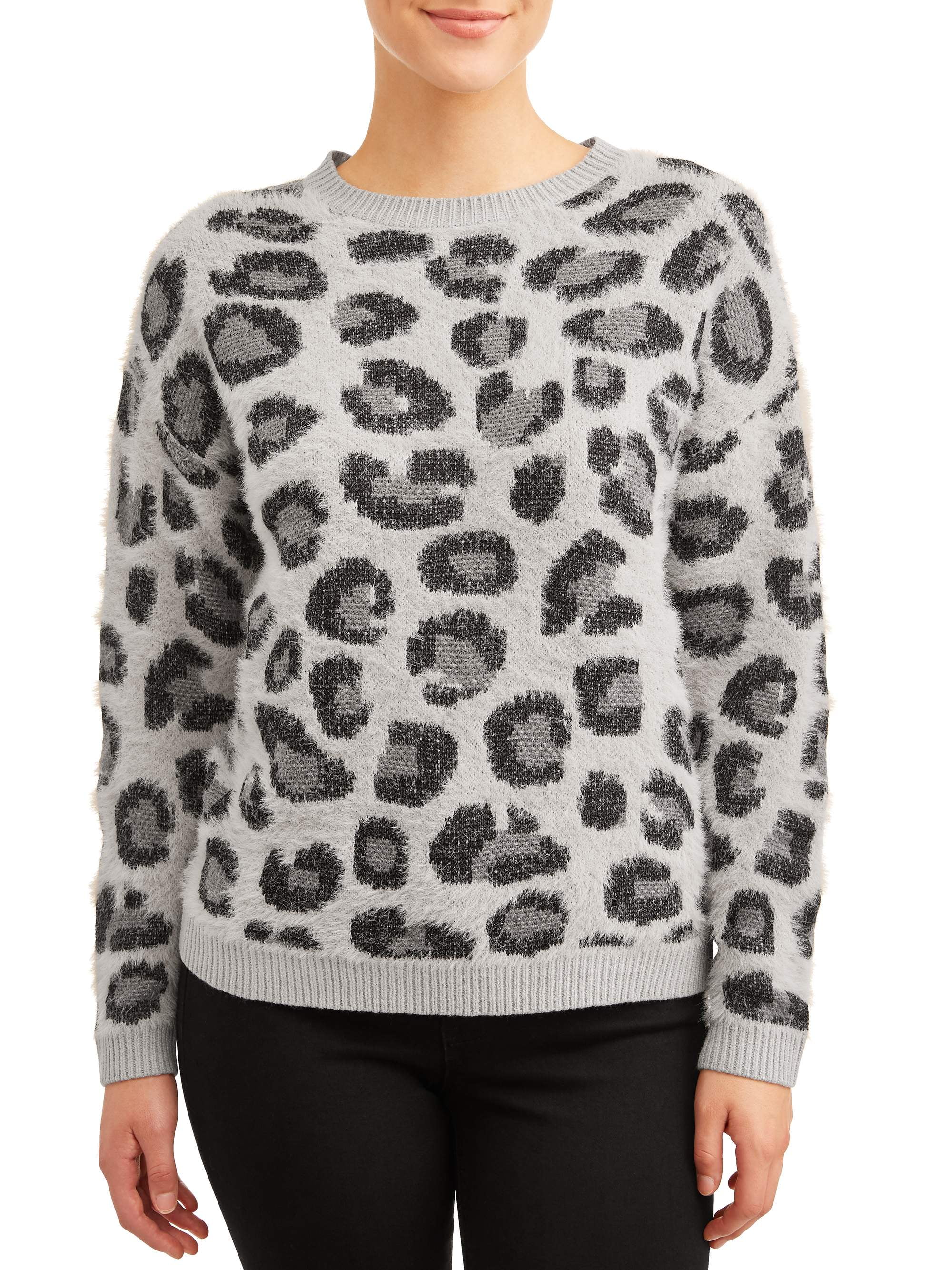 walmart time and tru leopard cardigan