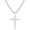 Silver, variant on APSVO 18K Gold Plated Cross Necklaces for Women CZ Cross Pendant Chain Catholic Religious Christian First Communion Birthday Easter Basket Stuffers Jewelry Gifts Teen Adults Age Ideas