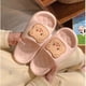 thumbnail image 5 of Zapatillas suaves de oso para hombre y mujer, sandalias antideslizantes con sensación de corazón de eva, para parejas, 5 of 6