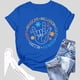 thumbnail image 2 of Camiseta informal de cuello redondo con letras estampadas para mujer, para el verano: tejido suave, estilo informal, tallas S-XXL, perfecta para el día a día., 2 of 3