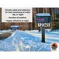 thumbnail image 4 of Curb-N-Sign Reflective 911 Address Sign for Mailbox, Single/Double Sided, Solid Aluminum, Custom and Pre-Drilled signs Horizontal/Vertical, 5 Year Warranty (Single Sided (Horizontal, American Flag), 4 of 8