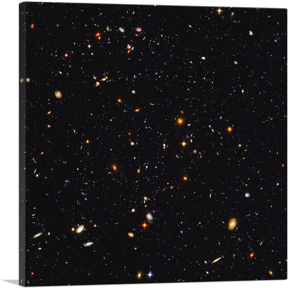 ARTCANVAS Original NASA Hubble Telescope Ultra Deep Field Space Photograph Canvas Art Print - Size: 26 x 26 (0.75 Deep)