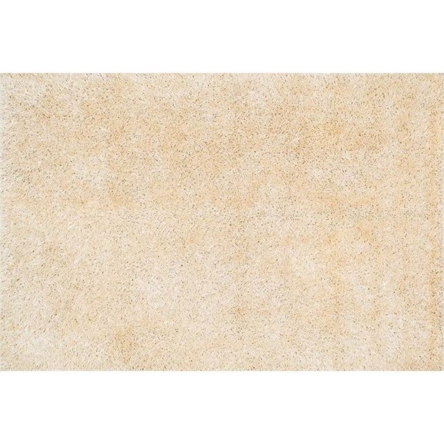 Loloi Carrera 3'6" x 5'6" Hand Tufted Shag Rug in Ivory