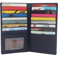 thumbnail image 2 of Swiss Marshall RFID Blocking Bifold Genuine Leather Credit Card ID Holder Long Wallet CN Blue, 2 of 6