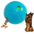 thumbnail image 1 of Pelotas dispensadoras de premios para perros, juguetes de rompecabezas de caucho natural para perros, pelotas resistentes de premios para perros (azul), 1 of 6