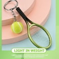 thumbnail image 3 of 2 Pcs Tennis Racket Keychains Keyrings Pendants for Sports Players, 3 of 6