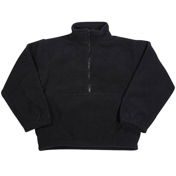 Kaynee - Little Boys Polar Fleece 1/2 Zip Pullover 38361-4 (Black)