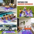thumbnail image 3 of Happy 10th Birthday Outdoor Rug 4x6 Ft, Non Slip Washable Area Rug, Purple Bows Balloons Cakes Polka Dot Patio Rugs Carpet Runner, Large Floor Mat for Indoor/Outdoor Deck Porch Camping, 3 of 8
