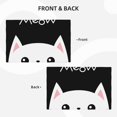thumbnail image 3 of Rocae Cat Meow Printed Heat Resistant Place Mats,Classic Hemstitch Cloth Fabric Placemats Imitation Linen Place Mat Table Mats 18x12 inch, 3 of 5