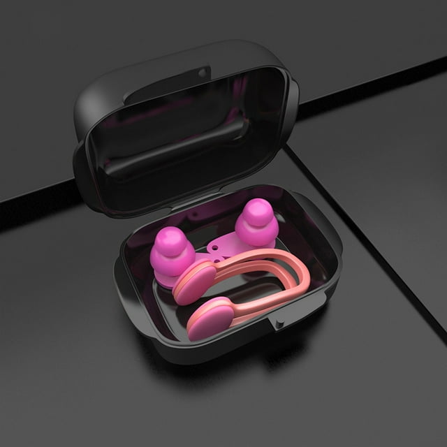 Premium 361 Silicone Swimming Nose Clips & Earplugs Set for Adult Men - Soft, Waterproof, Anti-Choking Design for Professional Water Sports and Safe, Comfortable Swimming Experience