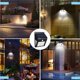 thumbnail image 4 of Lámparas de energía solar LED Sensor de movimiento Jardín Patio Luz de pared Seguridad Luz de pared al aire libre, 4 of 6