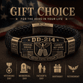 thumbnail image 6 of DD-214 Veteran Bracelet for Men, Engraved Zinc Alloy Plate with Braided Paracord Style Wristband, Patriotic Keepsake Gift, 6 of 8