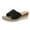 Black, variant on Tuobarr Women's Wedge Sandals Women's Flat Shoes Ladies Beach Sandals Summer Non-Slip Causal Slippers Beige US Size 5.5