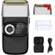 thumbnail image 1 of Afeitadora de cabeza para hombres calvos, afeitadora eléctrica 2 en 1 para hombres, cortapelos ajustable de 3 velocidades para hombres, afeitadora de lámina lavable con pantalla LCD, recortadora de b Namotu CZMR-HY151, 1 of 7