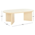 thumbnail image 3 of SAFAVIEH Tayson Glam Oval Melamine Coffee Table, Natural, 3 of 10