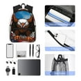 thumbnail image 4 of Disketp Cartoon Bald Eagle USA Mochila Ligera Clásica con Múltiples Bolsillos, Mochila Casual para Hombre y Mujer, Ideal para Escuela, Trabajo y Viajes, 4 of 6