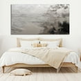 thumbnail image 2 of Large original abstract black and grey painting on canvas modern contemporary art texture oil painting living room Minimalist art,(91*183cm)36*72 Inches,Unstretched,Frameless, 2 of 4