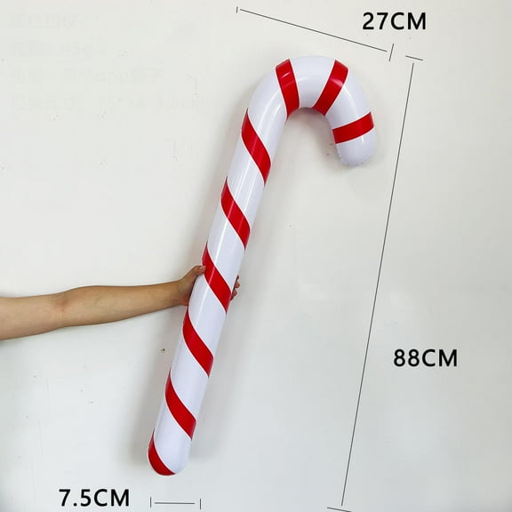 Giant Inflatable Candy Canes for Christmas PVC Cane Xmas Ornament Decoration