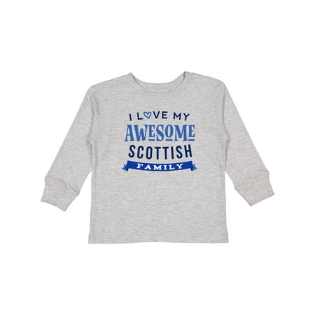 

Inktastic Scotland Awesome Scottish Family Gift Toddler Boy or Toddler Girl Long Sleeve T-Shirt