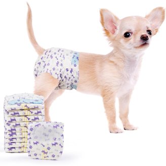 Pet Soft Female Dog Diapers - Disposable Doggie Diapers with Wetness