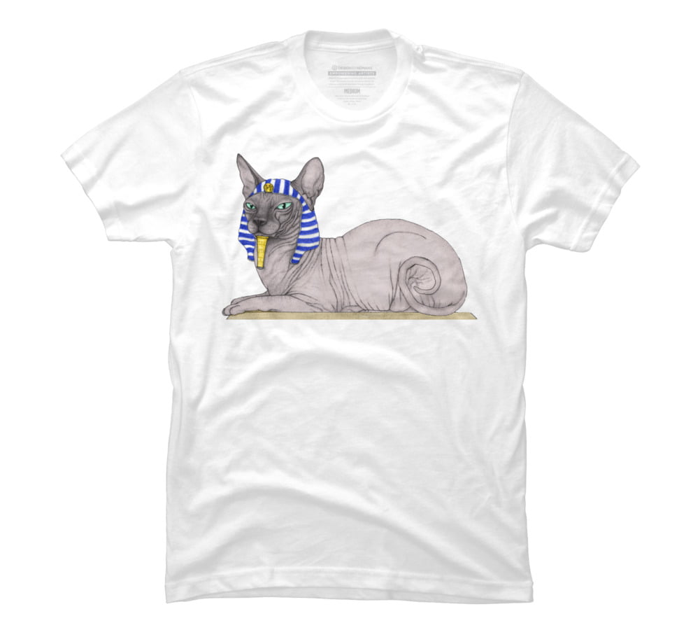 Design By Humans Sphynx cat portrait Mens Graphic Tank Top