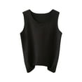 thumbnail image 2 of Wyongtao Women's Undershirts Plus Size Silm Fit Camisole with Built in Bra Wide Straps Camis Velvet Thick Tank Tops,Black XXXL, 2 of 7
