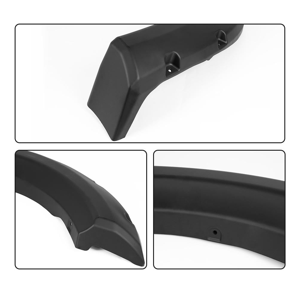 Pocket Rivet Style Fender Flares Wheel Cover Protector Black Fit for 2009-2014 Ford F150 Offroad