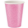 Lillian DinnerwarePaper Hot Cup, 9 Oz, Pink Texture, 24 Ct