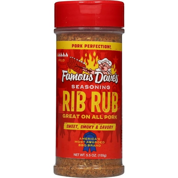 Famous Dave's - 1 pck, Rib Rub Seasoning (5.5 oz.)