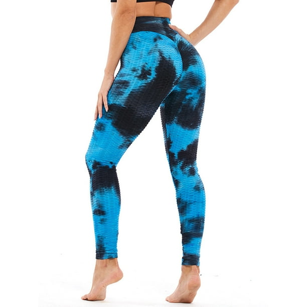 HiMONE Tie Dye Print High Waist Sports Yoga Leggings Trouser Pants