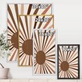 thumbnail image 4 of Designart 'Bright Minimalist Shining Terracotta Sun Rays' Modern Framed Canvas Wall Art Print, 4 of 5
