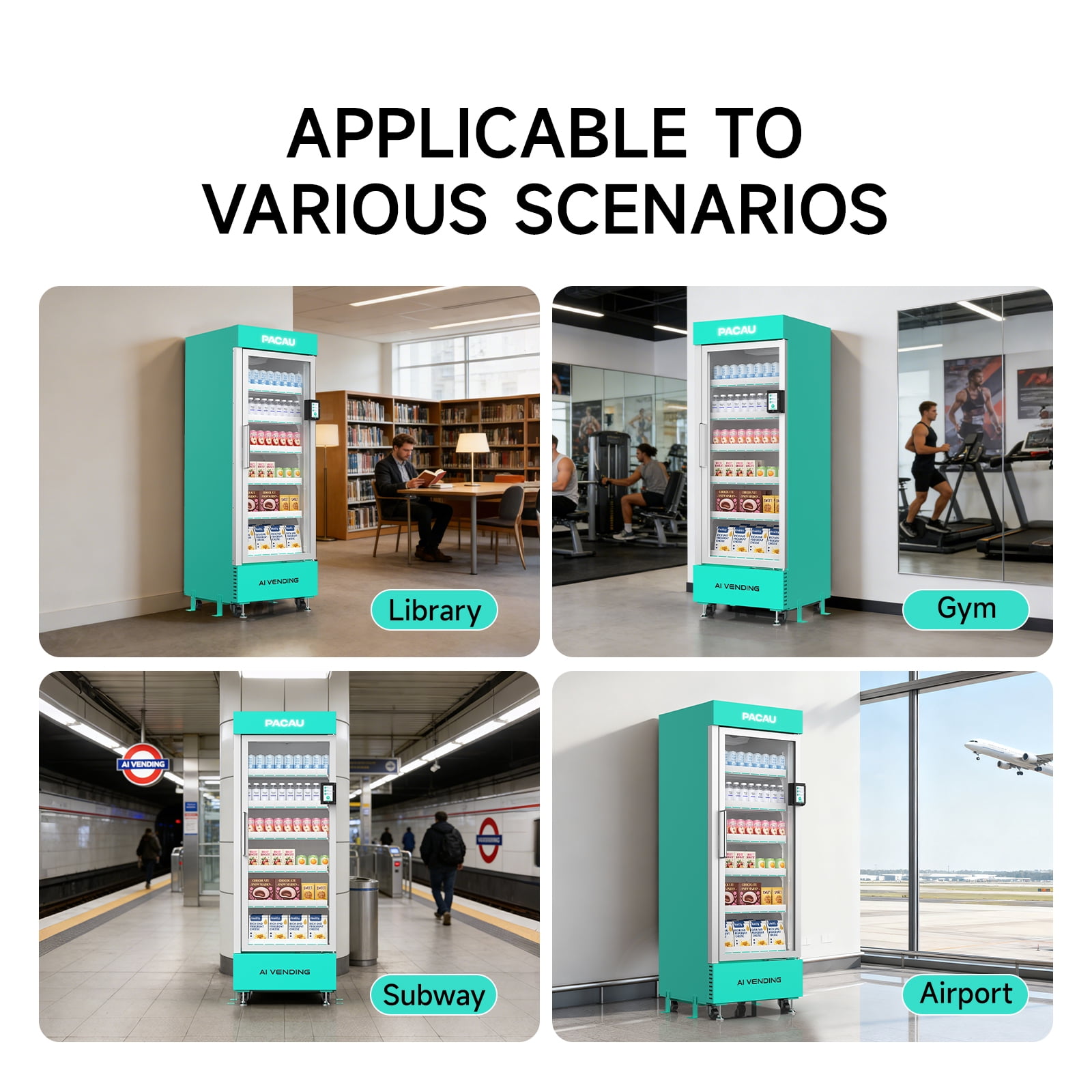 Smart Vending Machine for Sale, Commercial Snack and Drink Combo Vending Machine, Refrigerated Automatic Vending Machine with Credit Card & NFC Payment for Office, Apartment, Gym
