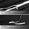 thumbnail image 5 of REGALWOVEN 3 Pieces Duvet Cover Set, Soft Comforter Cover Set  Breathable Bedding Quilt Cover Sets with Zipper Closure & Corner Ties Black Twin, 5 of 7