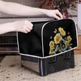 thumbnail image 3 of ZUXONGSY Sunflower Toster Cover 2 Slice Bread Maker Cover Dustproof Cover Wide Slot Universal Size Microwave Oven Dustproof Cover with Hook Greasy Protection Anti Fingerprints, 3 of 7