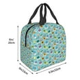 thumbnail image 3 of Honeii World Travel1 Print Lunch Bag Women, Lunch Box Lunch Bag for Women Adult Men, Small Leakproof Cute Lunch Tote Large Capacity Reusable, 3 of 8