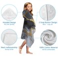 thumbnail image 7 of Black White Gold Marble Pattern Hooded Bath Towel，50"x30" for Ages 3 To 12 Kids, Quick Dry Lightweight Soft Microfiber Hood Beach Towel Cover Up for Kids, 7 of 7