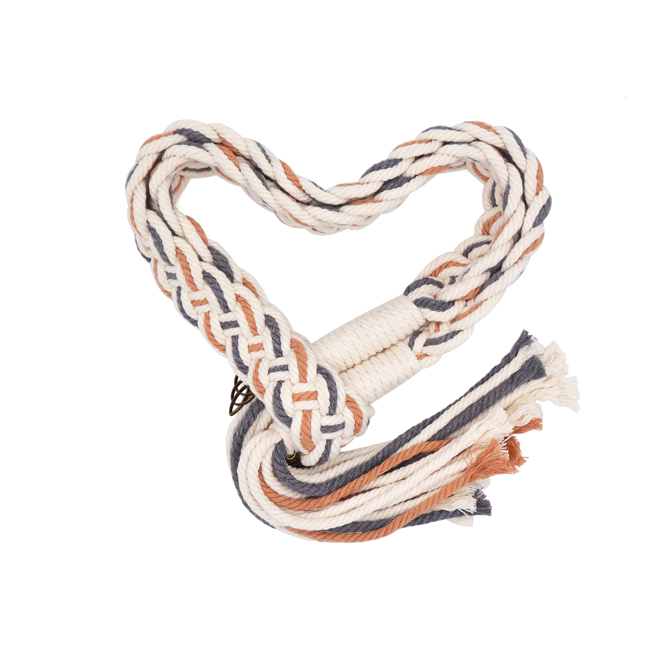 Handfasting Cord for Wedding Ceremony in Natural Cotton Wedding Lasso Rope  Traditional Celtic Pattern Handmade (Pink)
