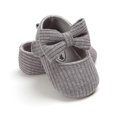 thumbnail image 3 of Baby Girls Bowknot Shoes Newborn Mary Jane Flats Rubber Sole Fisrt Walkers Princess Dress Shoes, 3 of 5