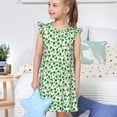thumbnail image 4 of Balery St Patrick's Day4 Camisón de princesa para niñas, pijama de algodón con mangas abullonadas, suave y bonito.-Large, 4 of 6